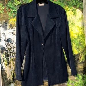 VINTAGE Dark Blue Goth Amoretti Blazer